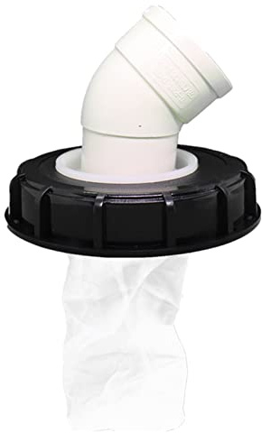 Kaxenig IBC-Tankeinlassdeckel - Ton Barrel Top mit Filter - Praktisches Mehrzweck-IBC-Eimer-Zubehör für Schuppen-, Lebensmittel- und andere Industrien (163mm45 Grad.)