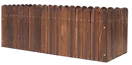 Gartenbeet, Pflanzgefäß aus Holz, Hochbeet, quadratischer Pflanzkasten, Stabiler Blumentrog-Pflanztopf, quadratischer Pflanzkasten, geeignet für Garten oder Hof/P 100X50X50
