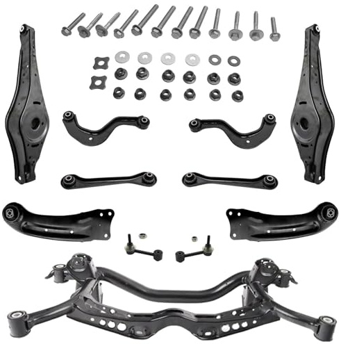 1x Achsträger 1x Querlenker Satz Hinterachse für Passat 3C2 Variant 3C5 für Passat 362 + Variant 365 Alltrack 365 für Passat CC 357 + 358