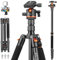 Victiv 78.7/ 200cm Camera Tripod for Canon Sony Nikon, Compact Travel Tripods 360° Panoramic Ball Head DSLR Tripod, Aluminum Tripod Stand with Monopod for Cameras