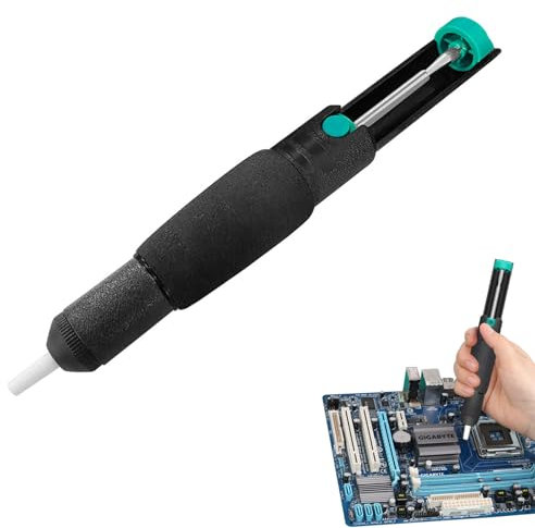 Entlötpumpe, Manuelles Entlötgerät, Solder Sucker Vakuumpumpe, Lötentferner-Werkzeug, Entlötsaugpumpe als Lötzinn Entferner, Leistungsstark Entlötsaugpumpe, Manuelles Entlötgerät zum Absaugen von Zinn