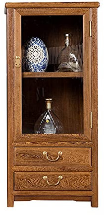 MOOWI Vinoteca Gabinete de Almacenamiento de Madera for vinos con Compartimento de Almacenamiento y cajón, for Comedor y Cocina para almacenar Vino (Size : M)