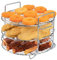 Rack für Ninja Heißluftfritteuse MAX AF160EU,304 Edelstahl 3-lagiger Dehydrator-Grillrost Rack Zubehör für Ninja Heißluftfritteuse MAX [AF160EU](Eingetragenes Patent)