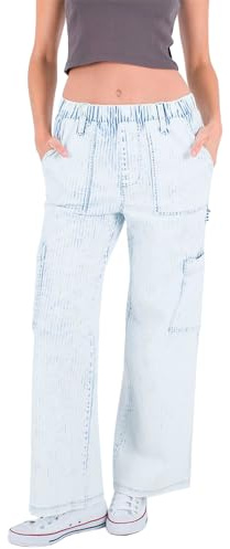 Hurley Pantalones Mujer - Railraod Stripe Cargo Azul