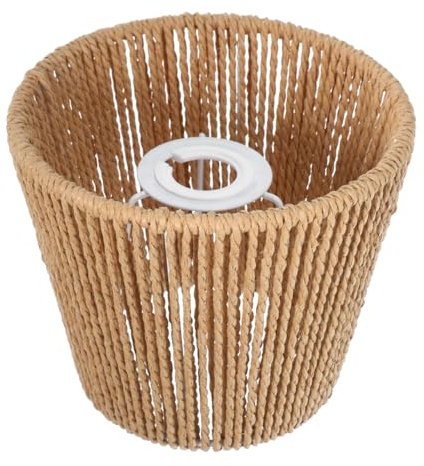 HOLIDYOYO Woven Lampshade for Ceiling Light String Design Easy to Install Hanging Light Cover for Home and Office Decor