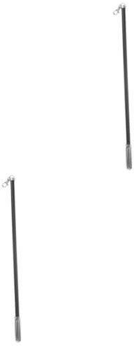 KONTONTY 2Pcs Aluminum Alloy Curtain Pull Wand Manual Drapery Rod Stylish and Lightweight Curtain Opener for Easy Operation for Various Types