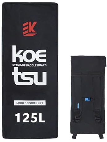 Kelburn Paddleboard-Tasche | 125L Rucksack für S-UP Board | Aufblasbare Paddleboard-Tasche | Schwarz, 110 x 45 x 25 cm
