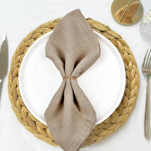 FUPOHUA Baumwollservietten 10 STÜCKE Nähen Stoffservietten 30x30 cm Baumwolle Großhandel Hochzeit Party Weihnachten Tischdekoration Retro Stoffservietten