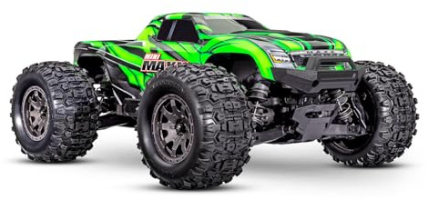 TRAXXAS Mini Maxx 4WD Brushless BL-2S RTR 1:12 Monster Truck vert avec batterie + chargeur USB/C 2 A