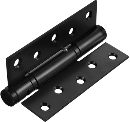 Didiseaon Self Closing Door Hinge: Heavy Duty Self Closing Door Hinges 5 Inch Black Spring Loaded Closer Auto Close Stainless Steel for Interior Doors Locking Function