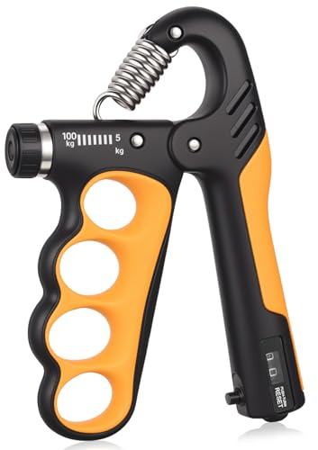 Griffstärker, 5–100 kg, verstellbarer Handgreifer, Unterarmstärker, Workout-Set, Fingerstärker, für Finger, Unterarm, Training, Handgreifer
