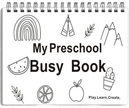 Générique Livres d'apprentissage Préscolaire - Livre Occupations École Maternelle - Matériel d'Écriture pour École Crèche Maison Voyage Avion