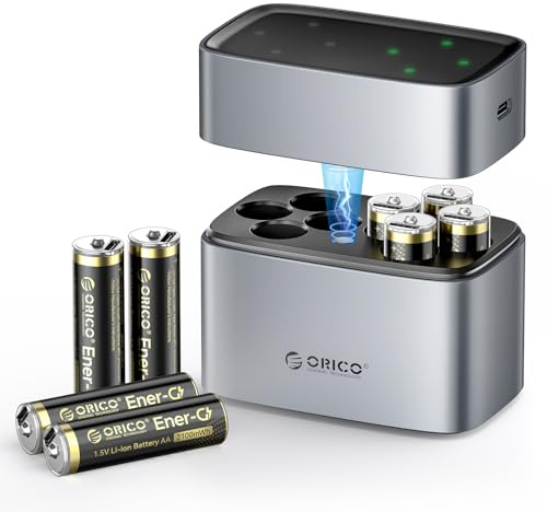 Cargador+Pilas Recargables de Litio AA(2100 mWh)