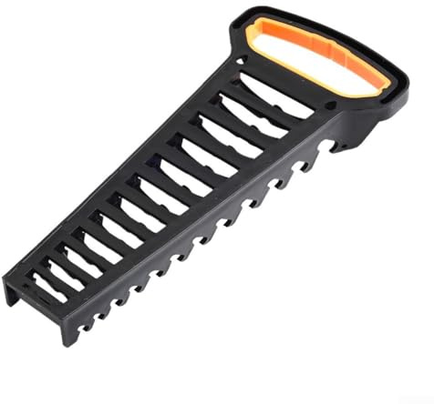 Selbstsichernder Schraubenschlüssel-Organizer für Schraubenschlüssel, 819 mm, Gadget-Aufbewahrung, 12 Schlitze, Kunststoff-Design, wandmontierbar, Schraubenschlüsselaufbewahrung