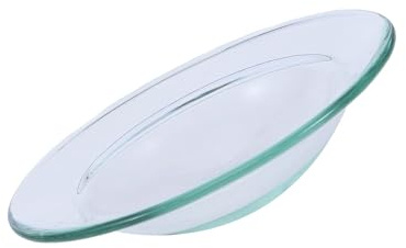 Levemolo Plat Chauffe-Cire en Verre Borosilicate 1 Pièce pour Chauffe-Huile | Finition Soignée, Aspect Élégant, Réutilisable et Facile à Nettoyer, Quantité Suffisante pour Usage Quotidien