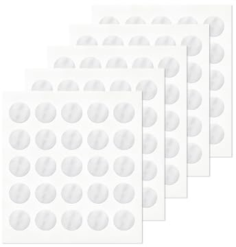 Bügelflicken weiß 100 Stück, 20 mm, selbstklebend und aufbügelbar, Lochverstärker zur Verstärkung von Ösen und Knopflöchern, für Kleidung und Stoffe