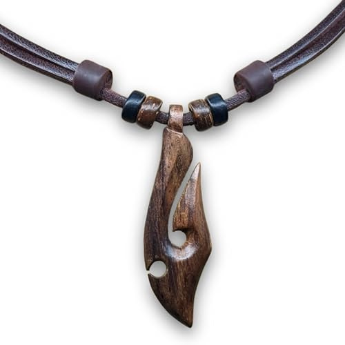 HANA LIMA Lederkette Herrenhalskette Surferkette Lederhalskette Surferhalskette Surfschmuck