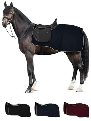 Horze Kiel Fleece Ausreitdecke, Blau, 145