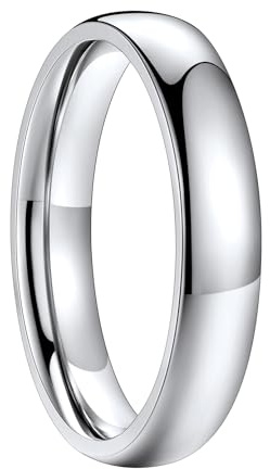 FaithHeart Kvinnor män fingerring 2 mm/4 mm/6 mm/8 mm stapelring bandring rostfritt stål högpolerad ankelring midi fingerring förlorande vigselring för vän flickvän par