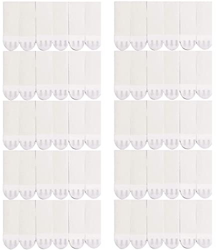 60 Stück Poster Strips, Klebestreifen zum Aufhängen Von Bildern Und Rahmen Bilder-Montage-Strips Powerstrips Kleine Nachfüllstreifen Heavy Duty für Indoor Haken Caddies, Dekorieren Beschädigungsfrei