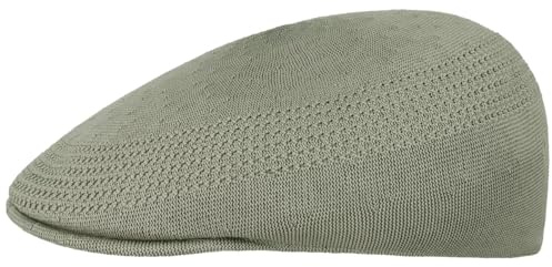 Kangol Tropic 507 Ventair Flatcap Schirmmütze Schiebermütze Sommercap Herren - mit Schirm Sommer Frühling-Sommer - XL (60-61 cm) helloliv