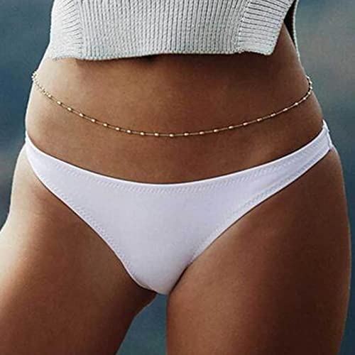 TseenYi Chaîne De Bikini De Plage Chaîne De Ventre Dorée Chaîne De Ventre Petites Perles Chaîne De Corps D'été Chaîne De Corps De Plage Sexy Chaîne De Bikini Bijoux Pour Femmes Et Filles Cadeaux