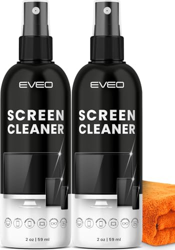 Kit di pulizia spray e salvietta per la pulizia dello schermo della TV, per Smart TV, schermo del computer, pulitore schermo del computer portatile per monitor, iPhone, iPad, panno in microfibra per