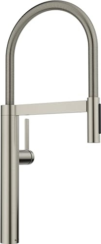 BLANCO CULINA-S II | Küchenarmatur | Mit herausziehbarem Schlauch | Wechsel | [10,5x26x56,8 cm] | Wechsel von Klar- in Brausestrahl | wassersparend | Keramik Kartusche | Hochdruck