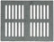 LUNA WAY CAST IRON - Grille en Fonte pour Cheminée | Ventilation Efficace | Résistante à Haute Température | Compatible Inserts & Poêles | Facile à Nettoyer, Gris, 34 x 24,8 cm, Fonte