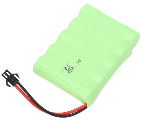 Rechargeable Lithium Battery, 6.0V 2400mAh Lightweight Lithium Battery with SM 2P Plug with Overcharge Guard for RC Cars Trucks