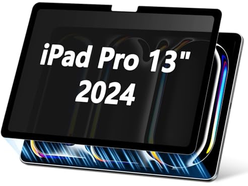 PYS Magnetische Blickschutzfolie für 2024 iPad Pro 13 Zoll M4 | Abnehmbare Sichtschutzfolie Anti Glare Blaulicht Schutzfolie