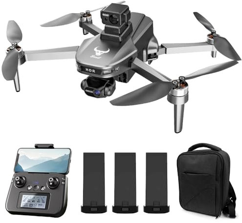 Teeggi SG109 MAX2 Drohne mit Kamera 4K für Anfänge, Wiegt nur 249 Gramm, 360° Hindernisvermeidung, 30 Mins Flugzeit, Bürstenlosem Motor, GPS Professioneller Quadrocopter RC Dron 3 Batterien