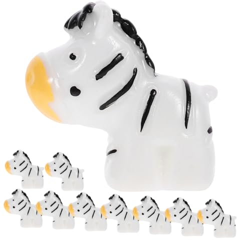 UPKOCH 10stücke Mini-Zebra-dekore Schwarz Weiß Sukkulenten-dekor Aus Harz Tischdekoration Für Zuhause Hotel Restaurant DIY-dekormaterial