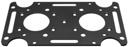 perfk Soporte de montaje para buzón, placa para buzones de montaje en poste, accesorio estable, fácil de instalar y resistente, soporte de fijación para