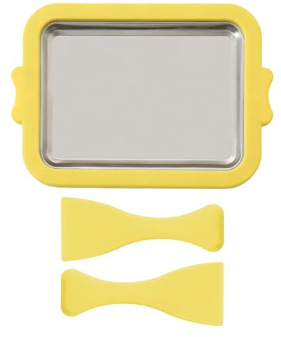 Machine à crème glacée roulée, poêle à glace instantanée - Machine à crème glacée,Mini sorbetière avec 2 pelles à glace pour yaourt glacé, etc.