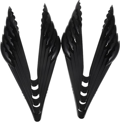Kichvoe Lot de 10 pinces de service pour buffet : pinces alimentaires en plastique – ustensiles de cuisine pour buffet, fête, pain, gâteau, salade, apéritifs