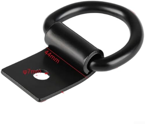 Anclaje de anillo de amarre para remolque y camión con sujeción de carga fiable y acabado negro resistente al óxido