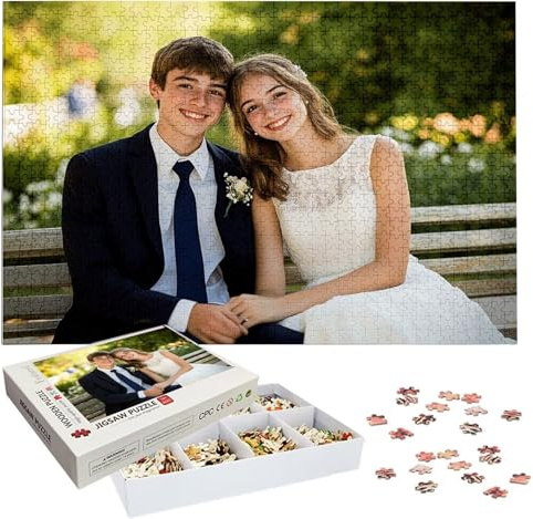Personalisiertes Foto Puzzle Selbst Gestalten - Fotopuzzle mit Eigenem Bild 1000-5000 Teile - Gestalte Selbst Puzzle, Personalisierte Geschenke mit Foto für Mama, Kinder, Familie zum Geburtstag h-3467