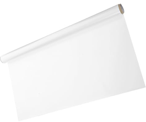 Tofficu Tableau Blanc Effaçable à Sec Rouleau Autocollant Mural 60X300 CM Papier Peint Électrostatique Amovible pour Salle de Conférence Bureau et École
