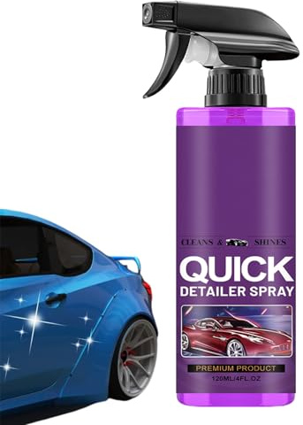 Detersivo Spray Rapido - 120ml Pulizia Dettagliante - Pulitore spray per esterni auto e smacchiatore - Per Vernice Esterna Veicoli Auto Moto Camper Trattori