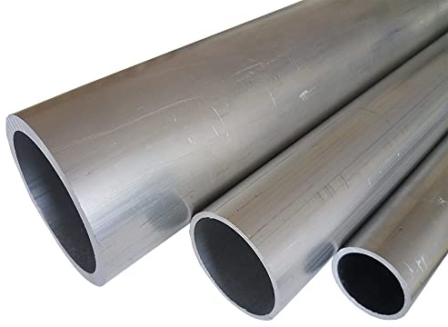 B&T Metall Aluminium Rundrohr, Ø 80,0x3,0mm, Länge ca.0,5 m | Konstruktionsrohr Alu, roh, unbehandelt, Hohl-Profil, AlMgSi0,5 F22 (EN-AW 6060)