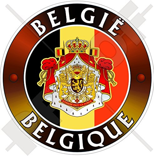 BELGIEN BELGIE BELGIQUE Flaggen Wappen BELGIEN Belgier 100mm Auto & Motorrad Aufkleber, Vinyl Sticker