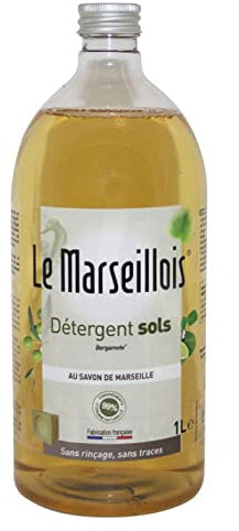 Le marseillois Détergent sols sans rinçage 99% d'origine Naturelle 1L
