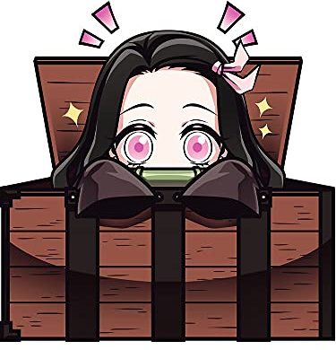 Anime-Autoaufkleber für Demon Slayer Nezuko JDM Zubehör DIY Laptop Stoßstange Skateboard Fenster Kühlschrank Dekoration Vinyl Wasserdicht
