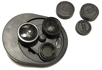 Mobile Phone Lens,3 in 1 with Clip On 198 Degree Fish Eye Lens +0.63X Wide Angle+15X Macro Lens, with CPL, Mobile Phone HD Camera Lens Kit for, Smart Phone, cellphones Tablets