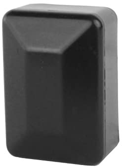 Zaunpfahlkappen rechteckig Pfostenkappen Rechteckstopfen Zaunkappen Abdeckkappen schwarz 60 x 80 mm 10 Stück