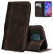 AKABEILA Case for Motorola Moto G32 4G Premium PU Leather Flip Wallet Case with Magnetic Closure Kickstand Card Slots Folio Phone Case Cover Shockproof Dark Brown