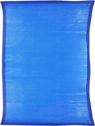 Floating Solar Pool Heater for Above Ground and Inground Pools, Rectangle Swimming Pool Leaf Cover, Hot Tub Blanket Bubble Tarpaulin (5mx8m)