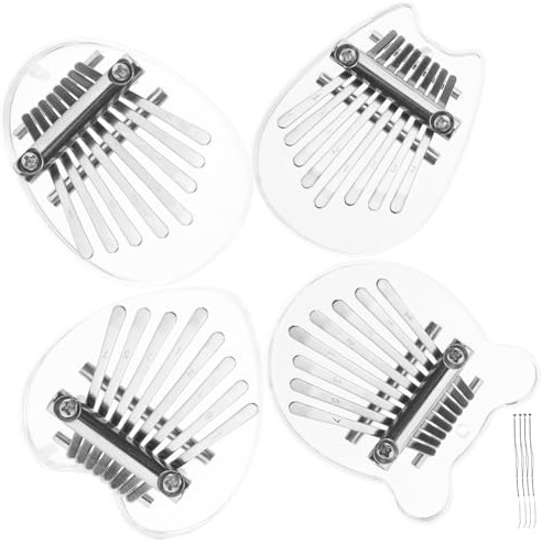 Toyvian 4stücke Mini Daumenklavier Fingerklavier Tragbares Musikinstrument Süße Kalimba Kleine Kalimba Junge Mädchen Daumenklavier