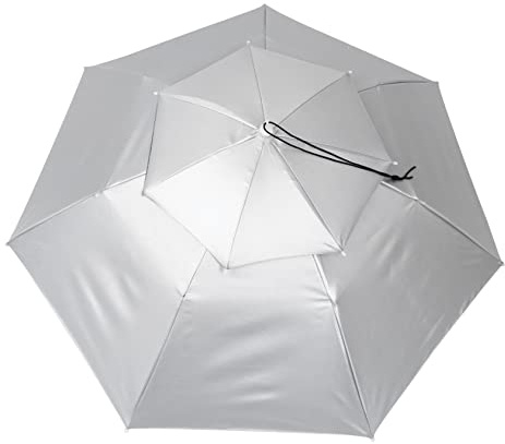 POPETPOP Parapluie Tête Double Couche Ventilé Imperméable Oxford Pour Extérieur Sans Utilisation Des Mains Ajustable